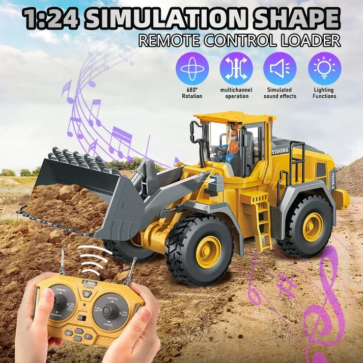 2.4GHz RC Diecast Bulldozer With Light & Sound ????? (4.9/5)